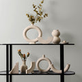 Modern Minimalist Ceramic Vase Flower Ornaments-4