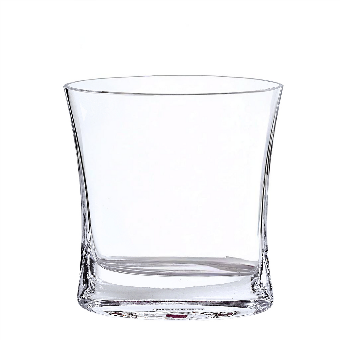 7" Clear Oval Crystal Glass Table Vase-0