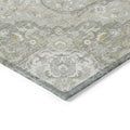 9' X 12' Taupe And Ivory Medallion Washable Indoor Outdoor Area Rug-4