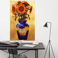 Sunflower Painting Flag Tapestry-3