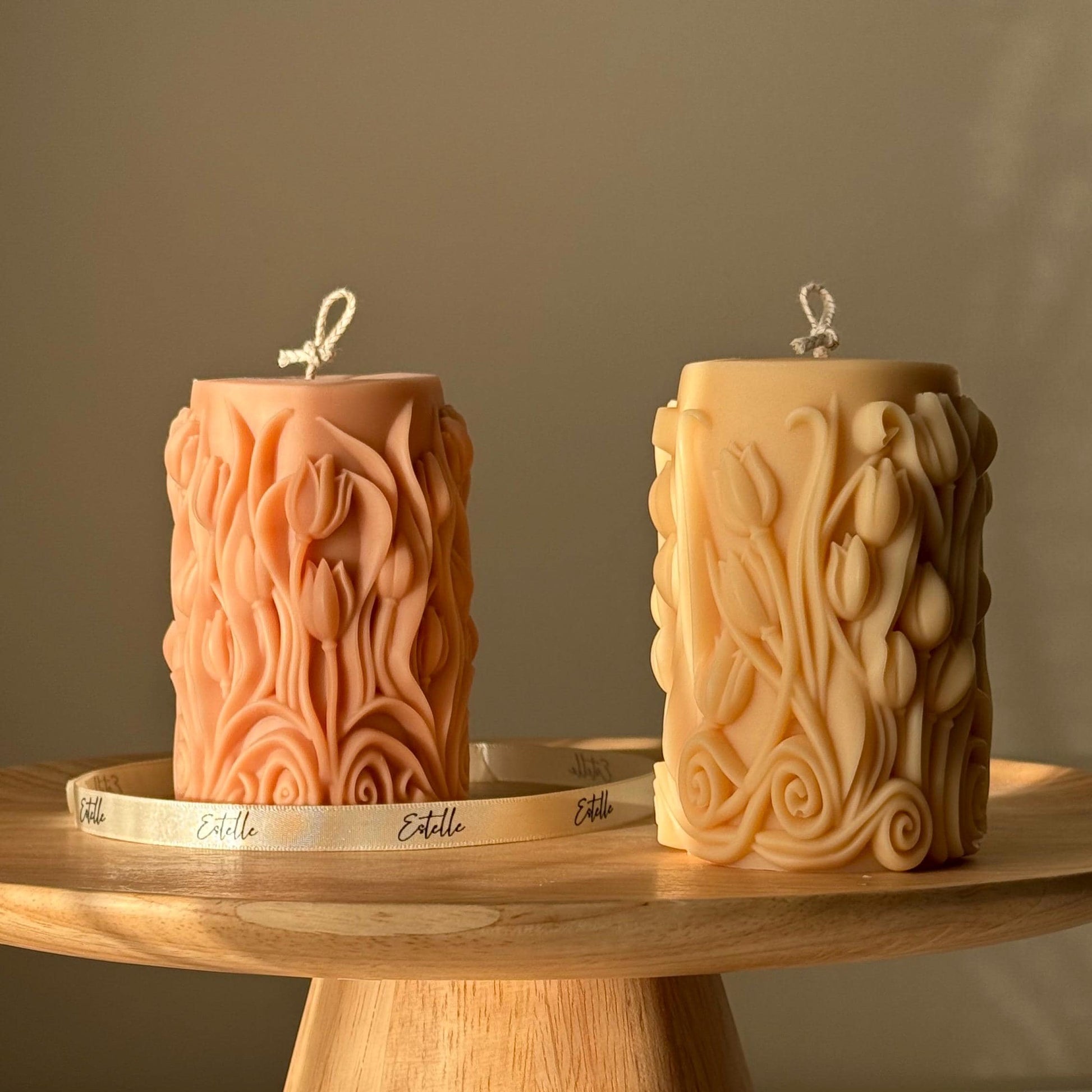 Tulip Pillar Candle-0