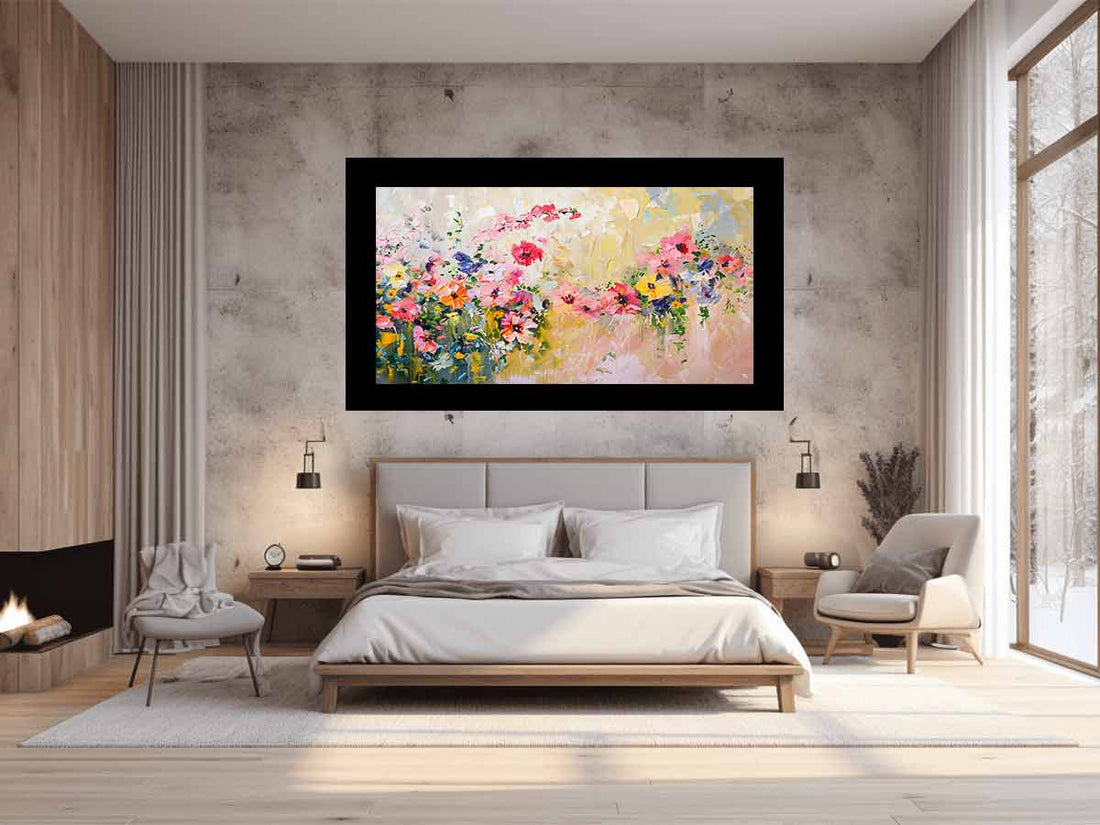 Flower Canvas Art  Painting-0