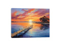 Jetty Sunset  Canvas Painting-3