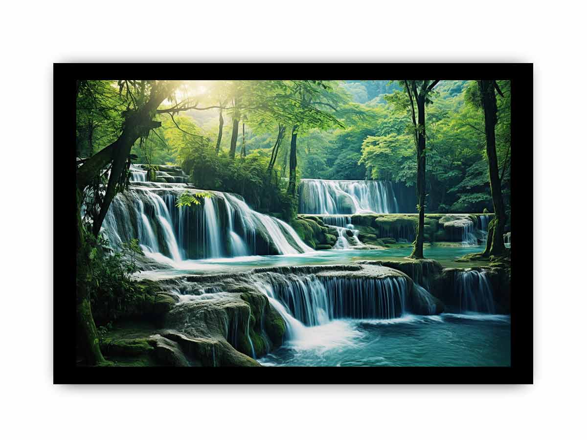 Waterfall  Luxury  Painting & Print-7