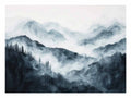Mountain Canvas Painting Print-0
