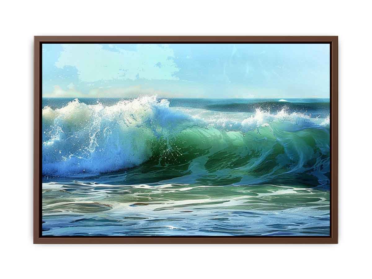 Waves Canvas Painting-6
