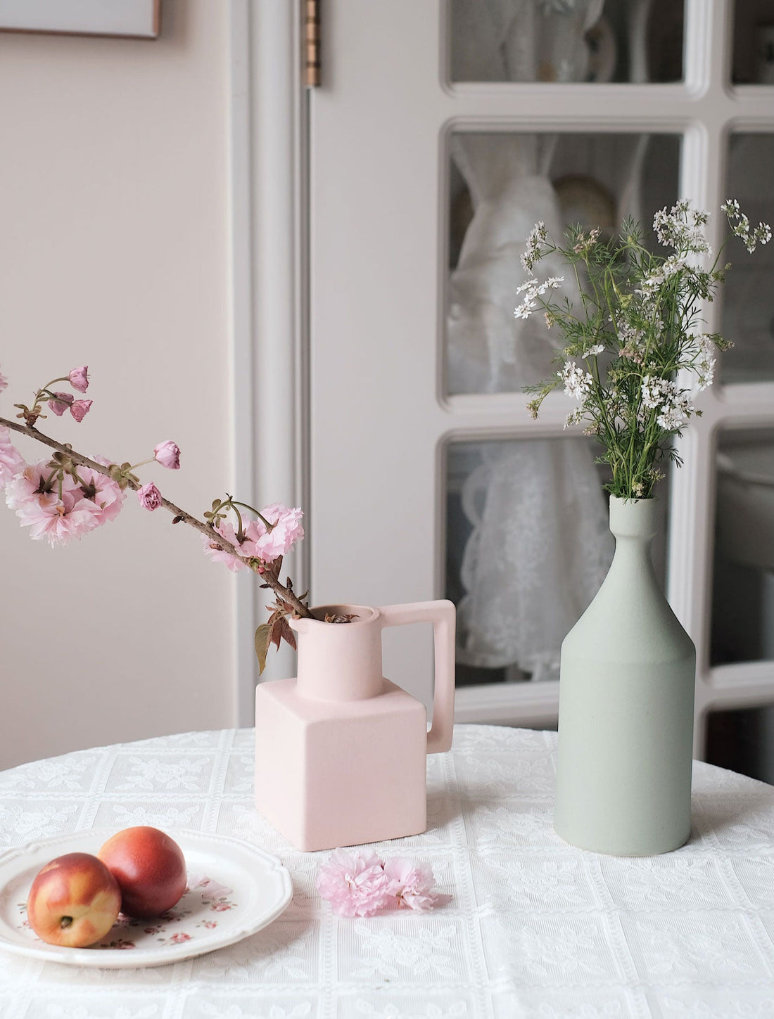 Geometric Morandi Ceramic Vase-0