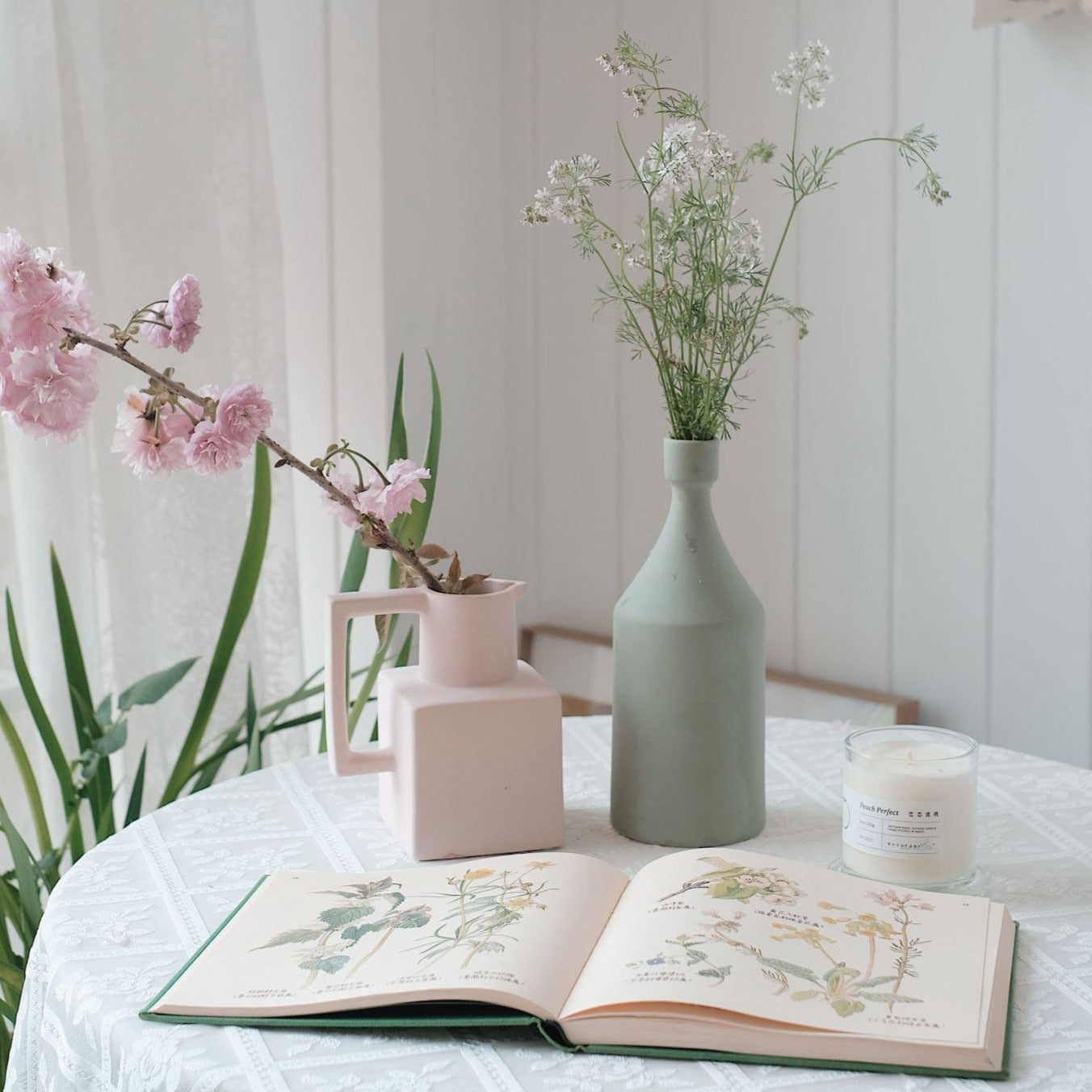 Geometric Morandi Ceramic Vase-0