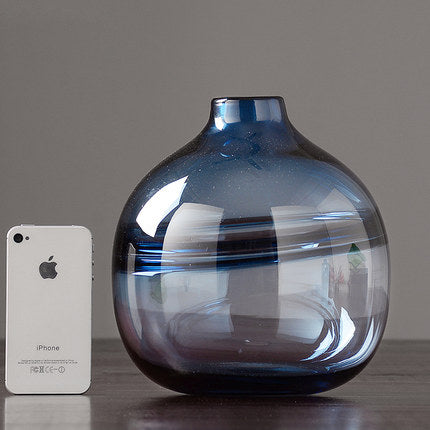 Thick Shadowy Unique Glass Vase-6