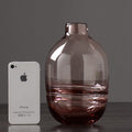 Thick Shadowy Unique Glass Vase-11
