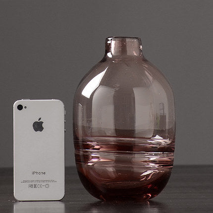 Thick Shadowy Unique Glass Vase-11