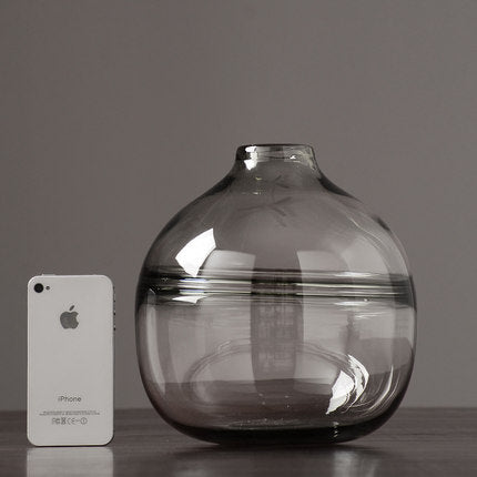Thick Shadowy Unique Glass Vase-8