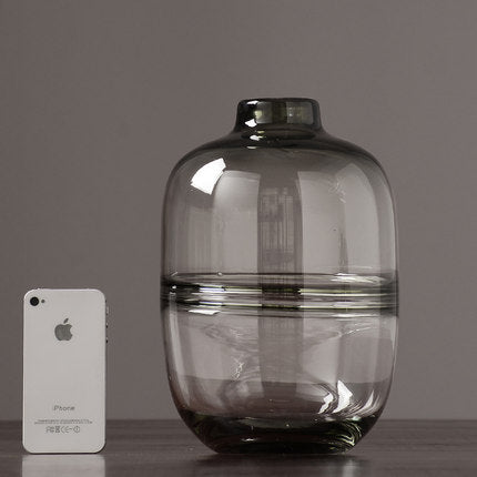 Thick Shadowy Unique Glass Vase-9