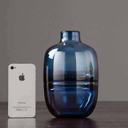 Thick Shadowy Unique Glass Vase-5