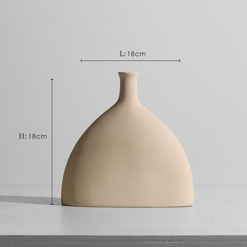 Modern Minimalist Ceramic Vase Flower Ornaments-0