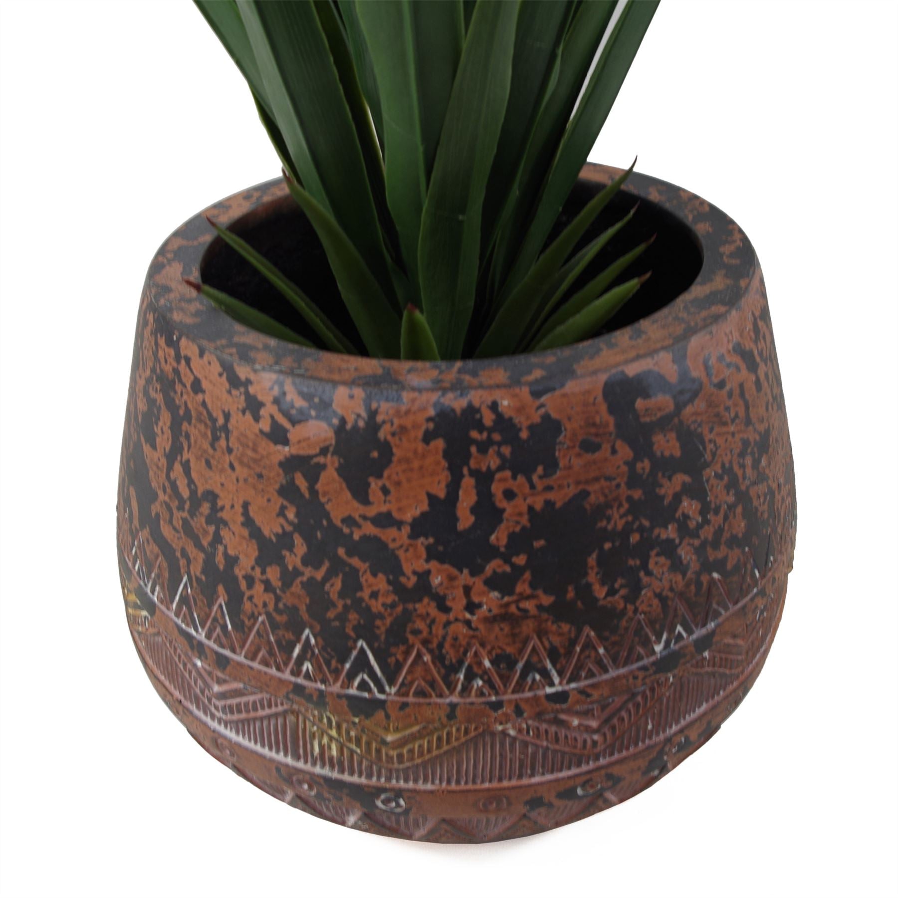 Planters Plant Pots Zaturn Planter Brown Black 24cm x 30cm-4