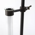 Set of Two Dark Brown Abstract Metal Cylinder Table Vases-7