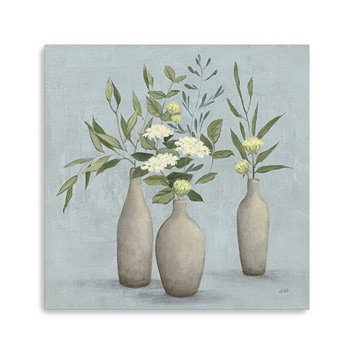 Bohemian Flowers In Ceramic Vases Unframed Print Wall Art-0