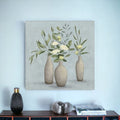 Bohemian Flowers In Ceramic Vases Unframed Print Wall Art-1
