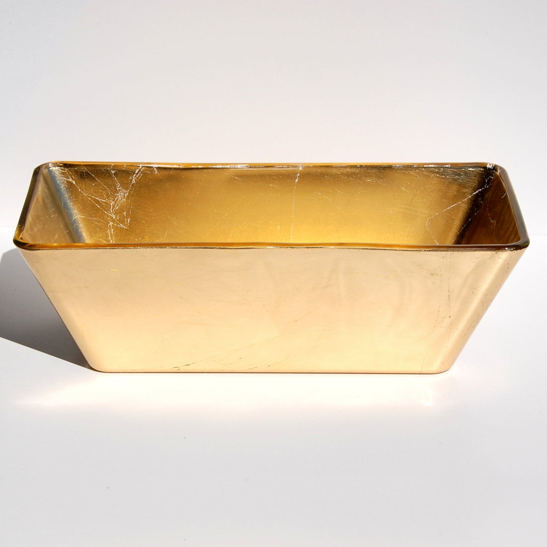 Greek Gold Gilded 13" Rectangular Bowl-0
