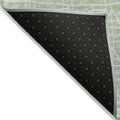 10' X 14' Mint Green Artichoke Green And Ivory Geometric Washable Indoor Outdoor Area Rug-2