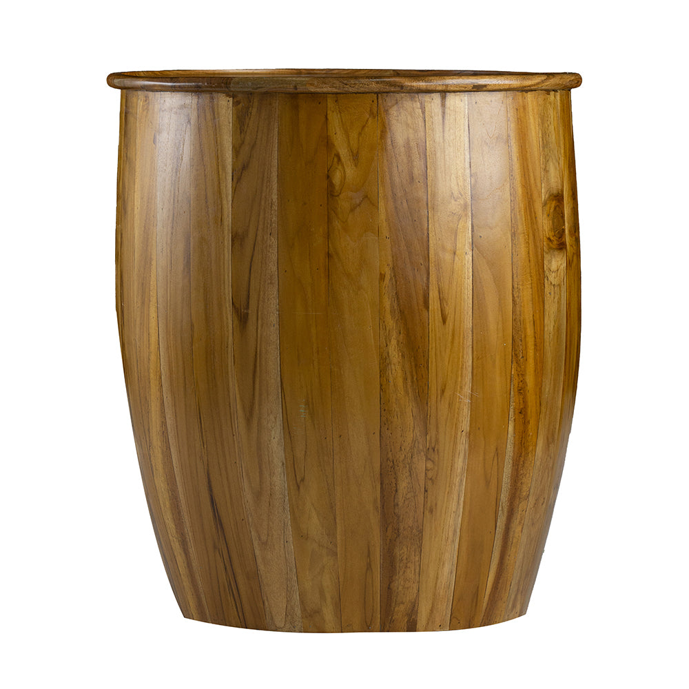 Drum Side Table With Tray Style Top-2
