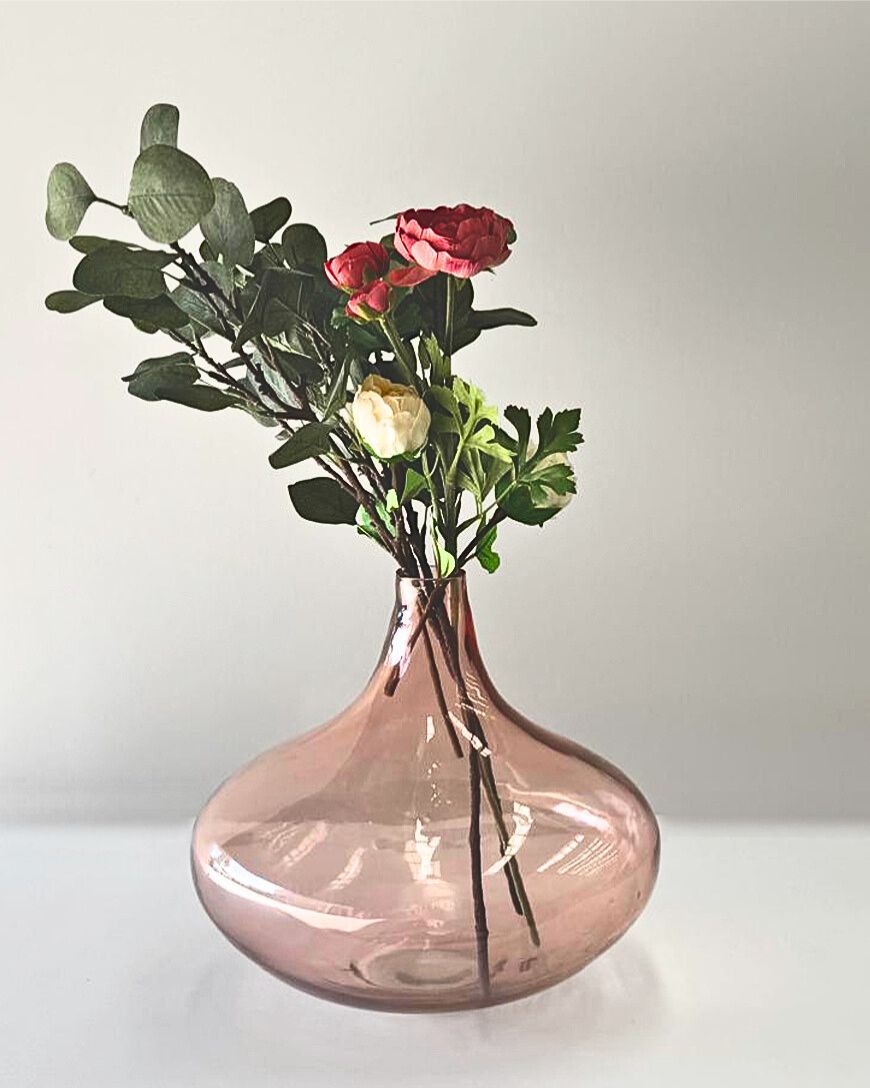 Pendulum Handblown Hammered Glass Vases-0