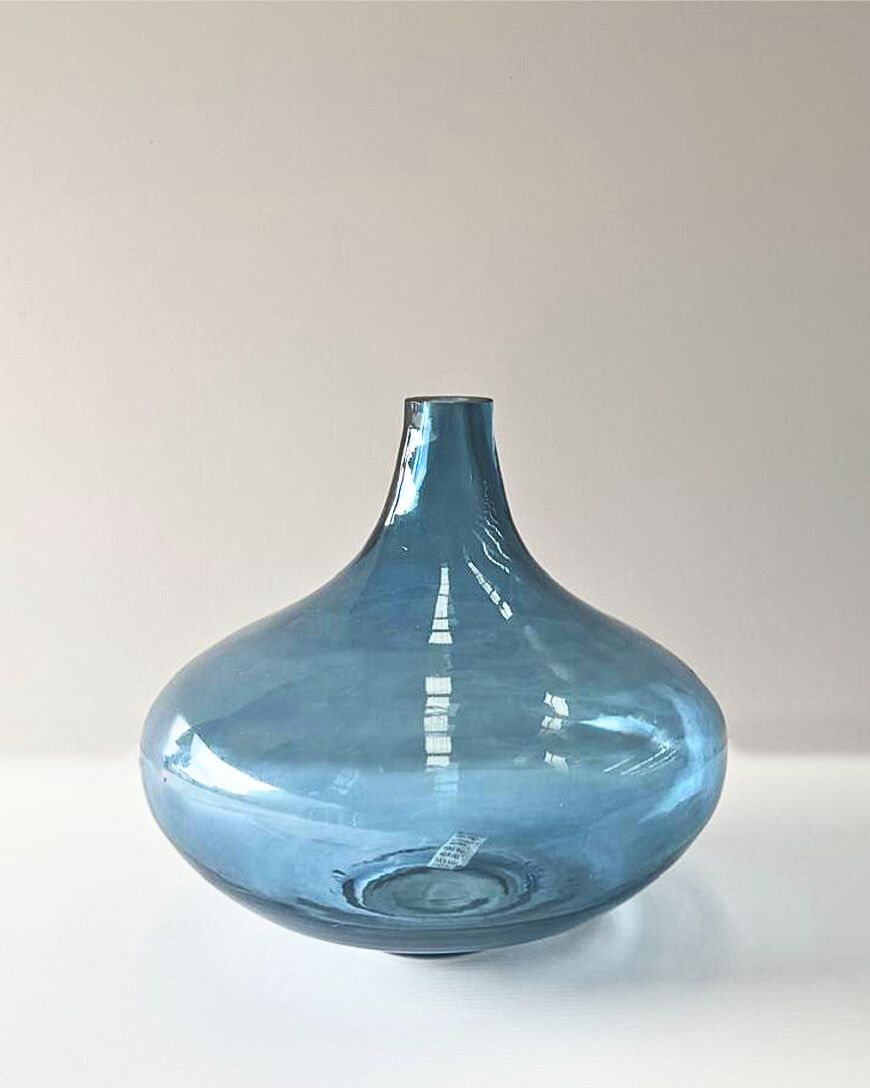 Pendulum Handblown Hammered Glass Vases-2