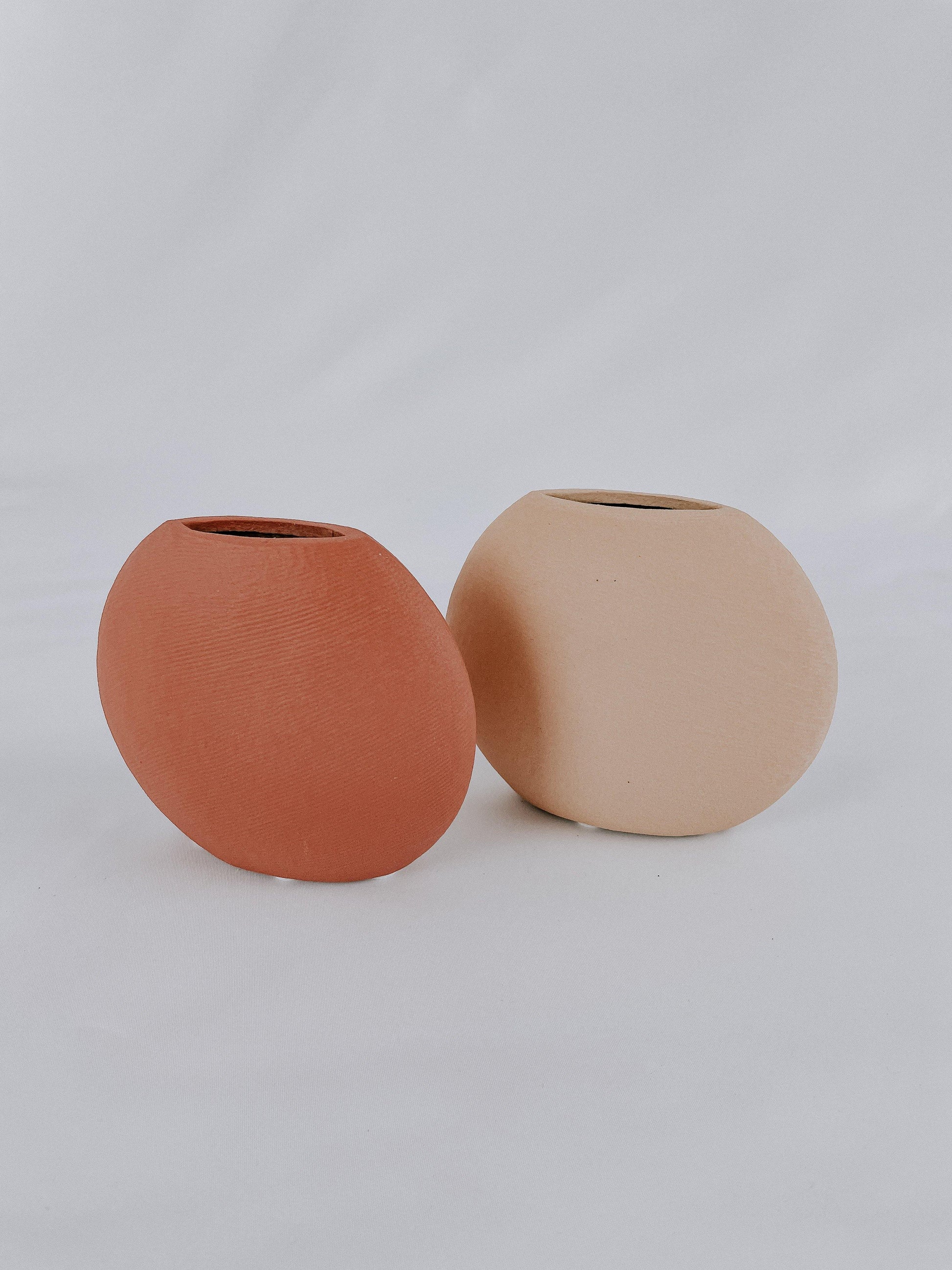 Francine Ceramic Terracotta Vases Set-1