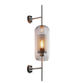 Retro Industrial Luxuries Glass Ball Wall Lamp Sconce with Bronze-0