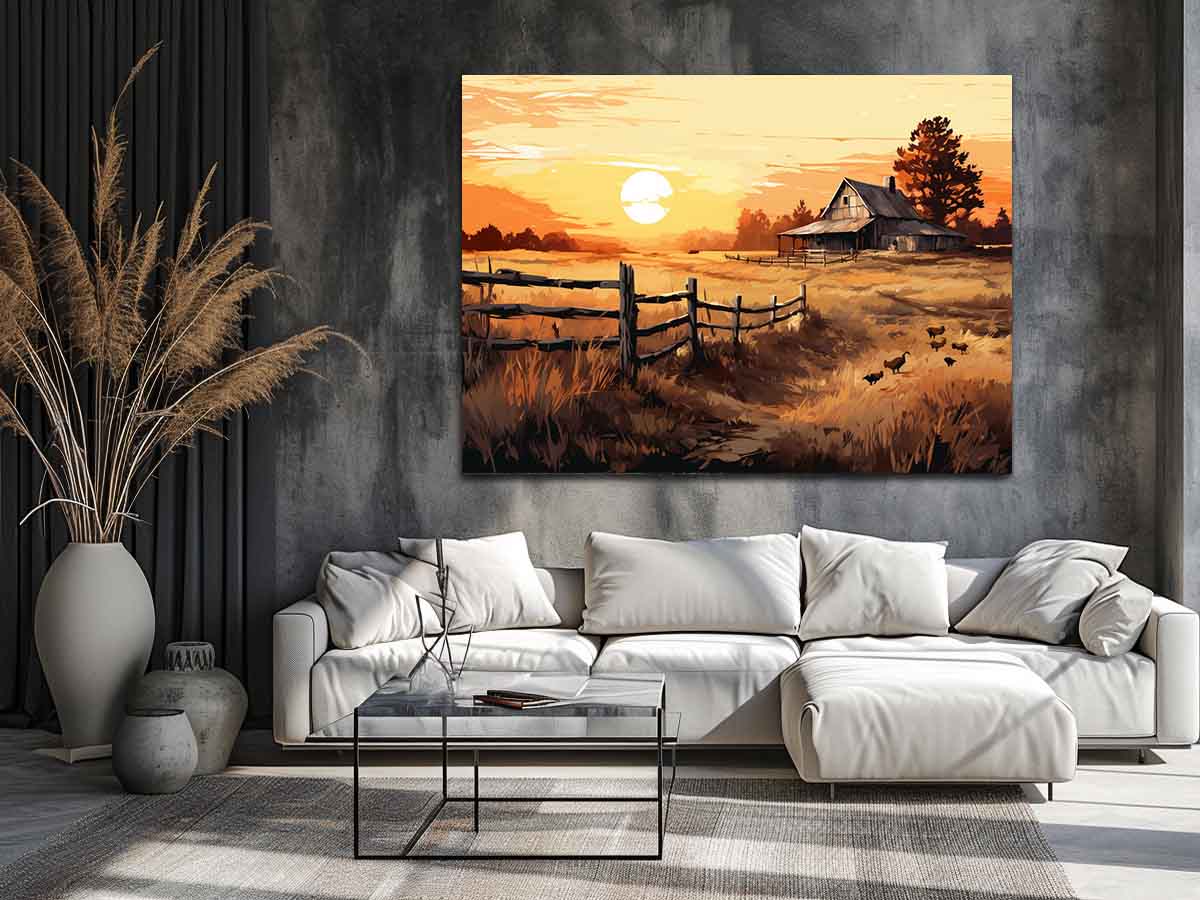 Country Landscape Art Painting-2