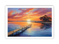Jetty Sunset  Canvas Painting-8