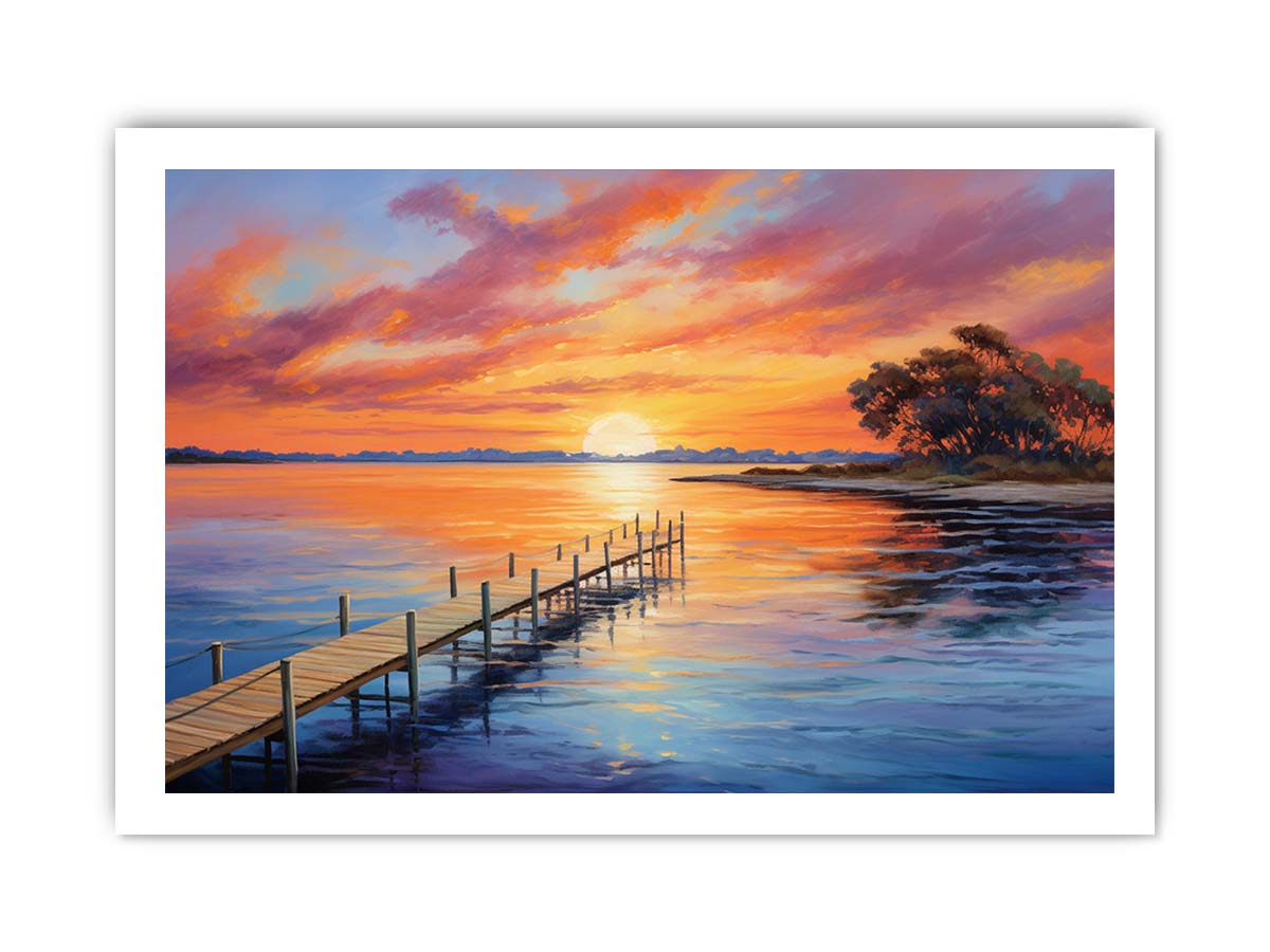 Jetty Sunset  Canvas Painting-8