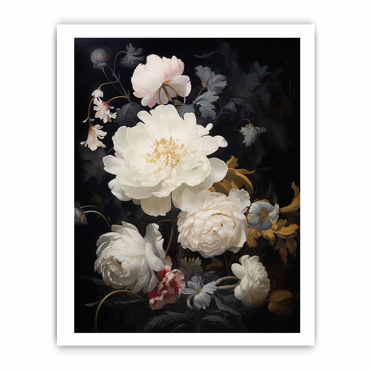 Flowers painting Canvas Art Print-8