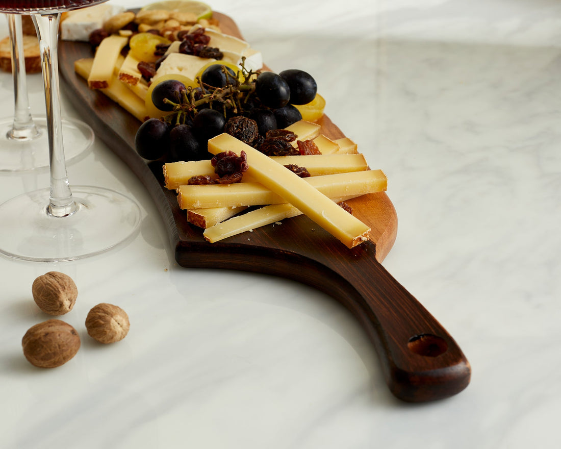 Nea Wood Serving Board with Handle-0
