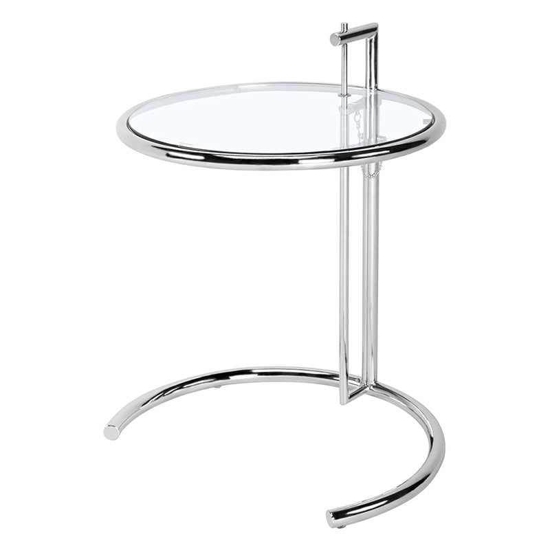 Tempered Glass Stainless Steel Side Table-2