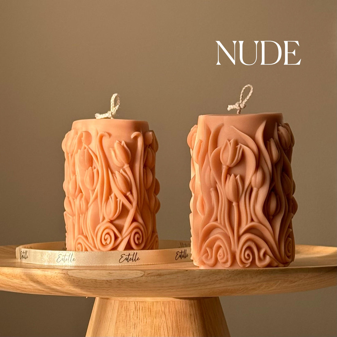Tulip Pillar Candle-0