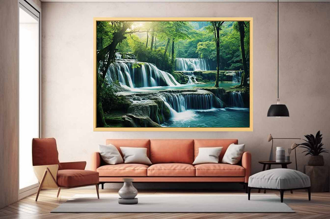 Waterfall  Luxury  Painting & Print-0