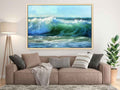 Waves Canvas Painting-1