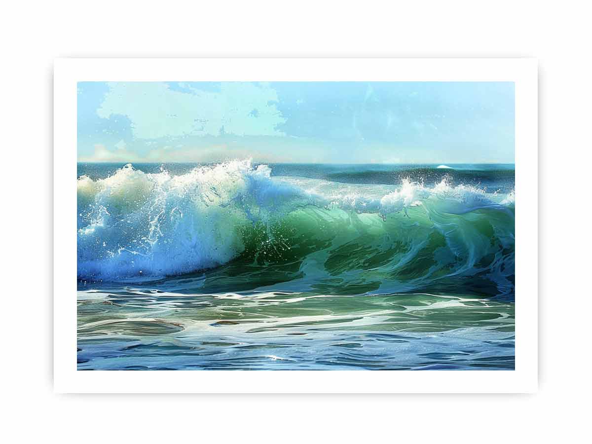 Waves Canvas Painting-8