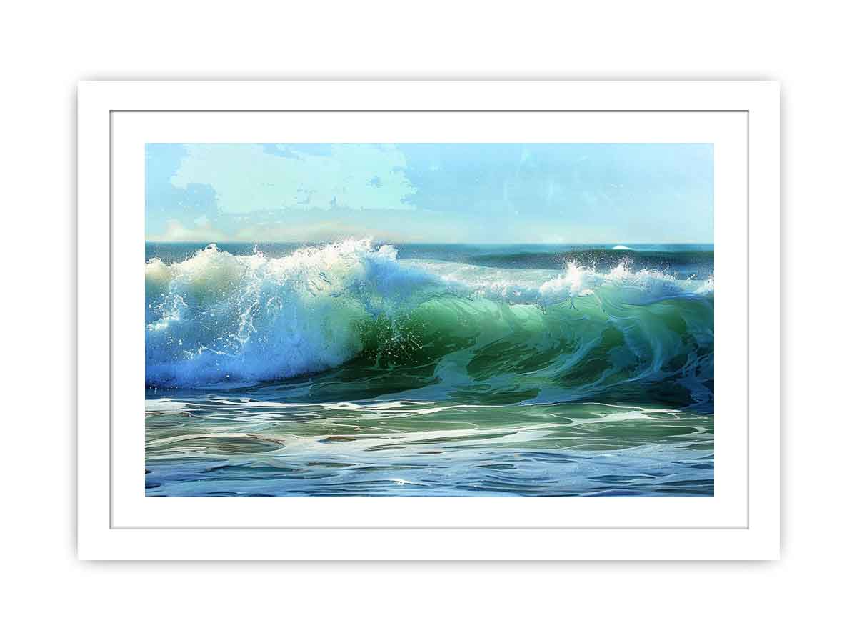 Waves Canvas Painting-4