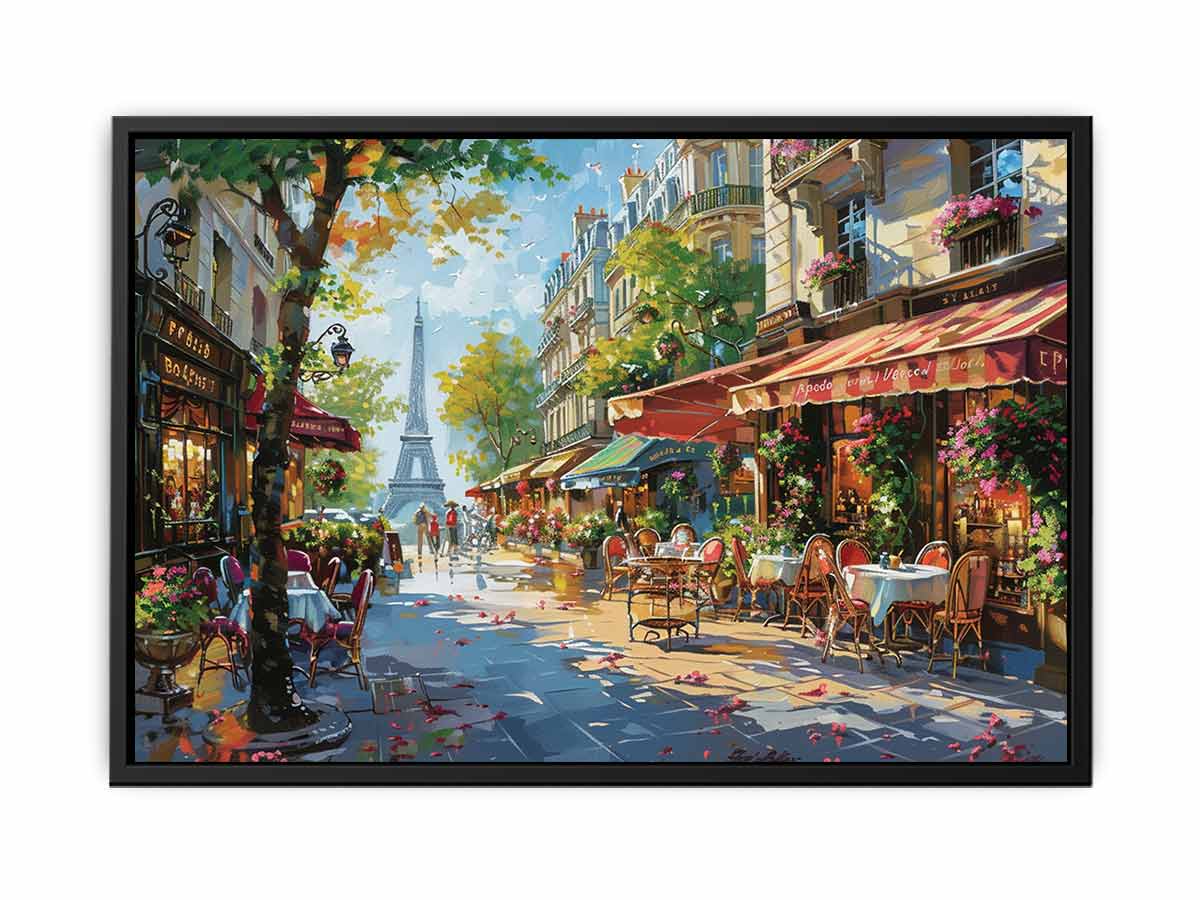 Paris Street Canvas Painting-4