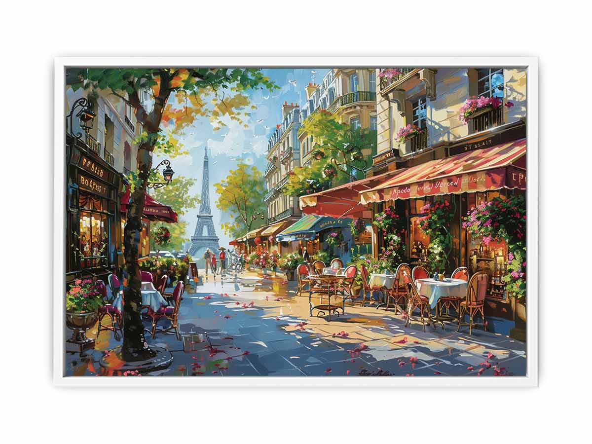 Paris Street Canvas Painting-5