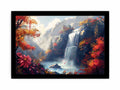 Autumn Waterfall Canvas Painting-7