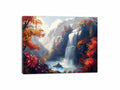 Autumn Waterfall Canvas Painting-3