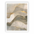 Gold Waves Canvas Painting-8